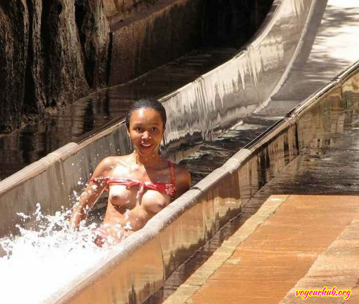 Waterpark accidental nudity