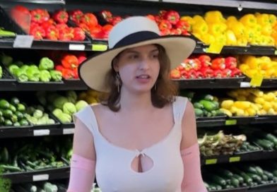 girl in a white dress