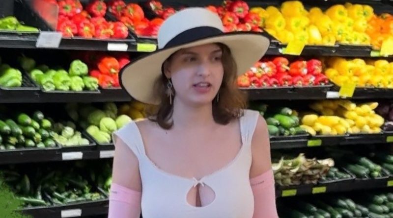 girl in a white dress